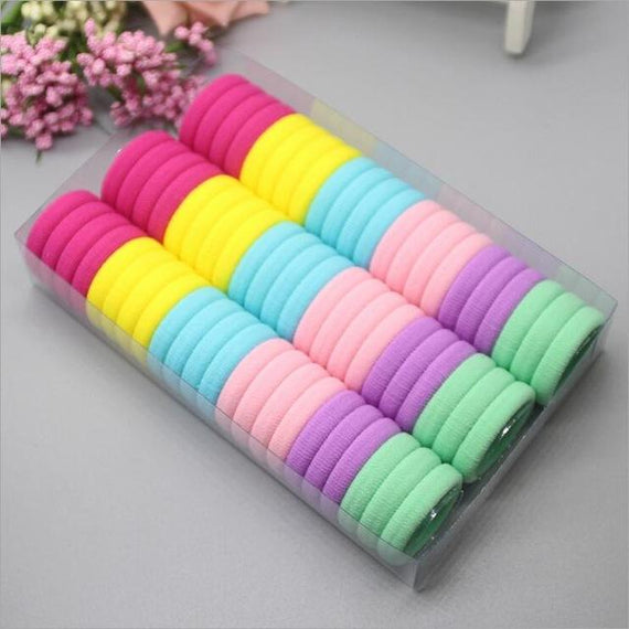 Multi Color Hair Band Pack (66 pcs)